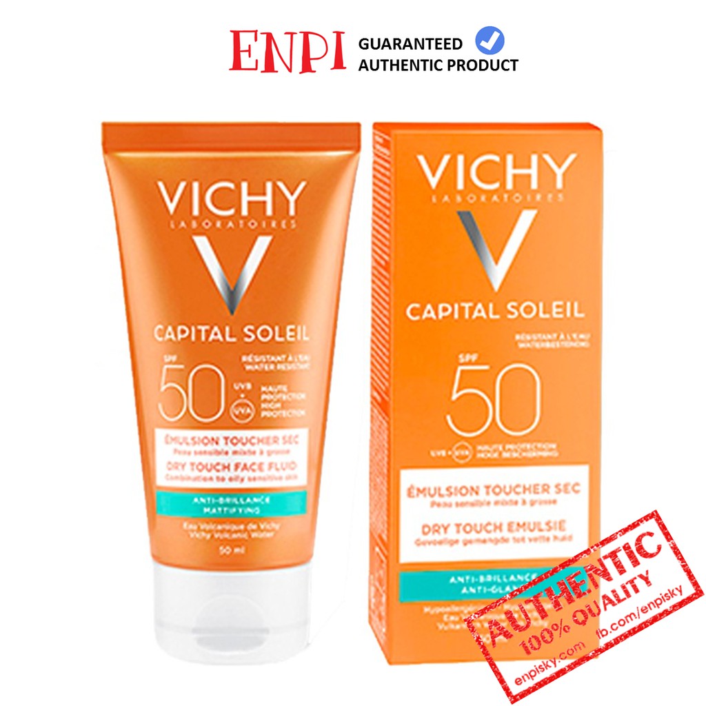 [Mẫu mới] Kem chống nắng Vichy Ideal Soleil Mattifying Dry Touch Face Fluid SPF 50
